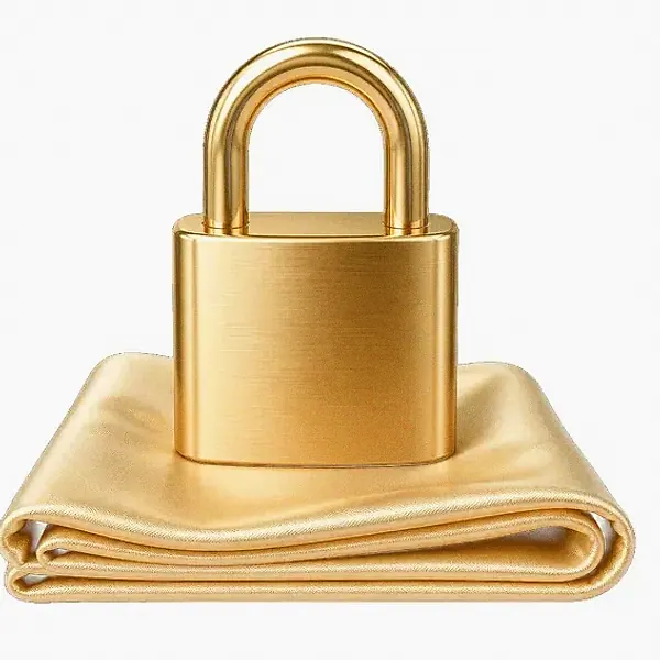 Padlock on folded cloth — SlotsCharm