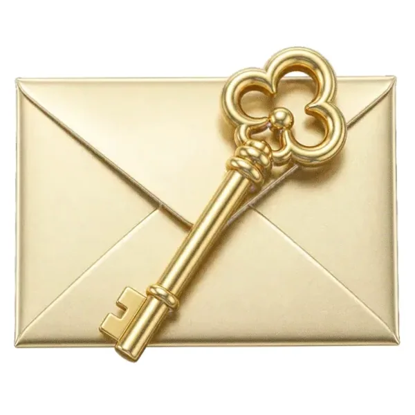 Key on envelope — SlotsCharm