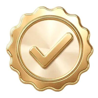 Checkmark badge — SlotsCharm