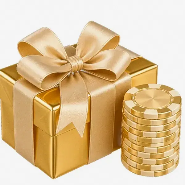 Gift box and chips — SlotsCharm