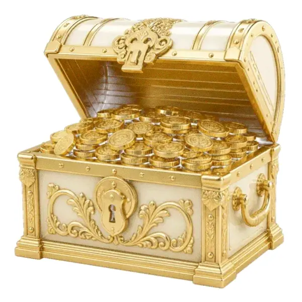 Open treasure chest — SlotsCharm