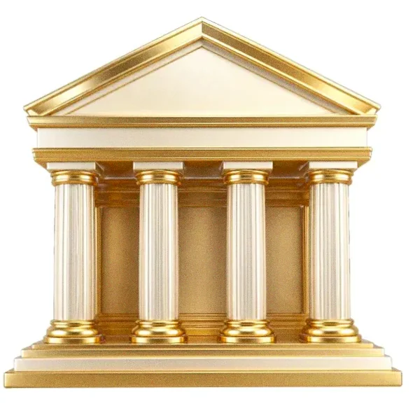 Classical bank building — SlotsCharm