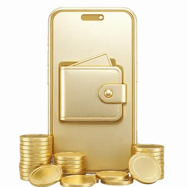 Smartphone with wallet — SlotsCharm