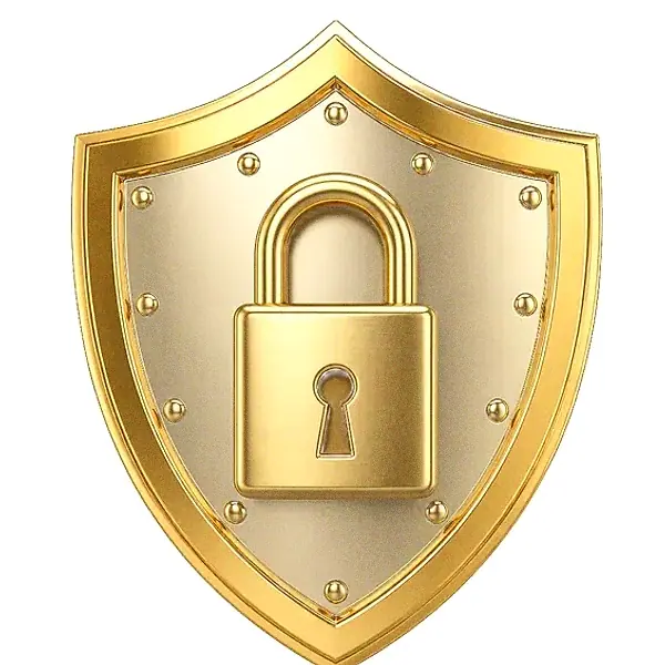Shield with padlock — SlotsCharm
